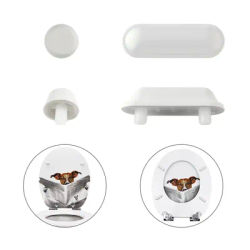12pcs Anti-Slip Gasket Toilet Seat Pad Buffers Stop Universal Toilet Lid Cushion Bumper Shock Absorber Bathroom Toilet Seat Kits
