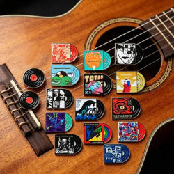Badges rétro sur le thème de la musique, badges classiques avec couvertures d'albums de rock et de pop, parfaits pour les sacs à dos et les vêtements, cadeau pour les amateurs de musique