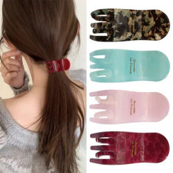 Elegant Small Acetate Shark Hair Clip Women's New Style Half Updo Hair Clip Stylish Hair Accessory for Professional Salon Use