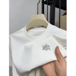 T-shirt à manches courtes de haute qualité, nouveau style estival, tendance et polyvalent, pour hommes et femmes, avec motifs décontractés