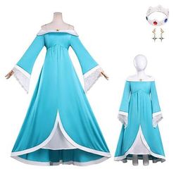 Videogioco dell'idraulico Principessa Galattica Principessa Stellare Principessa delle Stelle Vestito Costume di fantasia Retrò Vintage Anni '80 for Per donna Adulti Halloween Carnevale Settimana del