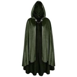 Retrò Vintage Medievale Rinascimento Mantello Strega Vampiro Elfo Costumi da mago Costume Per uomo Fantasia Halloween Carnevale Mascherata Fiera Rinascimentale LARP Adulti