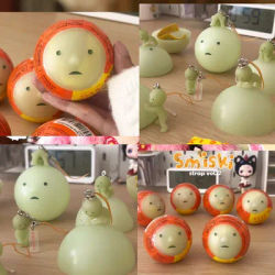 Genuine Smiski Ornament V2 Series Mystery Box In Stock Noctilucent Green Doll Action Cartoon Desktop Decoration Model Doll Gift