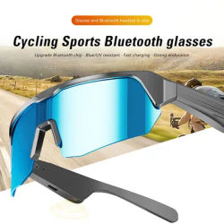 Lunettes intelligentes Bluetooth avec appel sans fil, casque télécommandé, lunettes de soleil pour le sport, la conduite, la musique, le cyclisme, écouteurs, protection UV