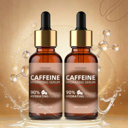 2pcs veérenae CAFFEINE HYDRATING SERUM, 24H Deep Hydration, Firms Skin, Fast-Absorbing, Non-Greasy. Day & Night Use