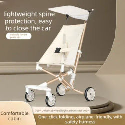 Baby Stroller Children's Artifact One-click Folding Baby Simple Stroller Pocket Light Boarding Play Stroller