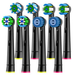 Tête de brosse à dents électrique Oral B, 8 pièces, têtes de brosse à dents de rechange adaptées à Oral b Vitality Pro