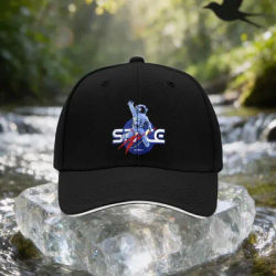 Casquette sandwich à motif Astronaut Space Walk, chapeau de soleil unisexe léger et réglable pour l'extérieur, cadeau idéal pour les voyages, les fêtes, B