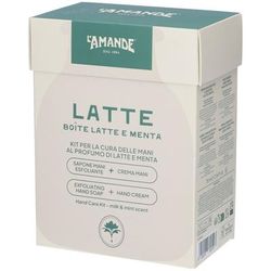 L'Amande Latte Kit Per La Cura Delle Mani E Menta 1 pz Detergente