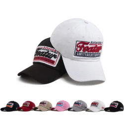Casquette de baseball d'été pour femme, tendance, patchwork, broderie de lettres, snapback, casquette souple pour homme, visière de sport d'extérieur avec chapeau de soleil décontracté