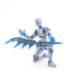 Cool Winged Mech Doll Fully Articulated Poseable Robot Model 3D Printed Desktop Display Decoration With Prop Accessories