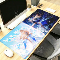 Wuthering Waves Cartethyia – tapis de souris avec impression HD, accessoires de bureau, base antidérapante, tapis de souris pour fille, clavier, tapis de bureau pour PC