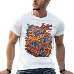 T-shirt Dragon japonais pour homme, t-shirts en coton de créateur, t-shirts en coton de haute qualité pour homme