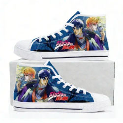 Jojo – baskets hautes en toile pour hommes, femmes et adolescents, de haute qualité, confortables, décontractées, pour couple, chaussures personnalisées Anime
