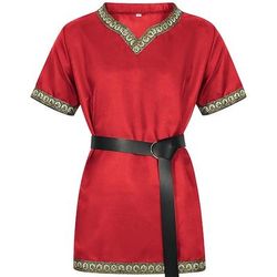 Set Retrò Vintage Medievale Rinascimento Cintura in Vita Tunica con accessori Maniche corte Costume Per uomo Halloween Carnevale Fiera Rinascimentale LARP Adulti Camicia Cintura