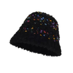 Bonnet tricoté chaud à la mode pour femmes, Protection des oreilles épaisse, pull-over, cache-oreilles moelleux