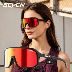 SCVCN Outdoor photochromic Cycling Sunglasses Men Women MTB Driving Bike Glasses Sports Protective Goggles Bicycle UV400 Glasses