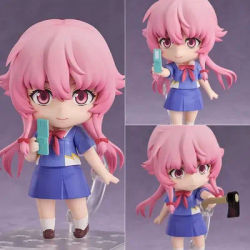 Anime 2316 Future Diary Yuno Gasai Movable Figure With Swap Faces Boxed Model Desktop Ornament Collectible Anime Toy Gift Fans