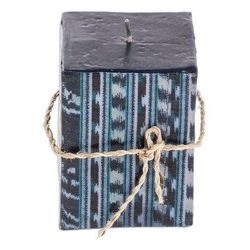 Semuc Champey Motifs,'Square Candle with Textile Motifs Handmade in Guatemala'