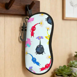 Étui à lunettes de jeu Pikmin, housse imprimée, pochette pour lunettes de soleil, protection rétro pour lunettes d'extérieur, rangement pour lunettes homme et femme