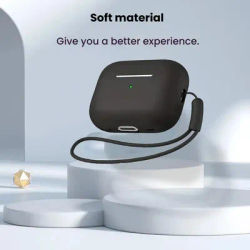 Étui transparent et simple pour Airpods 3 Pro avec cordon de suspension et accessoires de protection