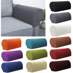 2PCS/SET Armrest Covers Stretchy Chair Sofa Couch Arm Protector Stretch to Fit flannel furniture sofa armrest cover protector