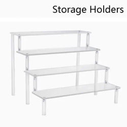 New Makeup 20/30/40CM Acrylic Display Stand Acrylic Transparent Storage Rack Figure Display Organization Organization Shelf