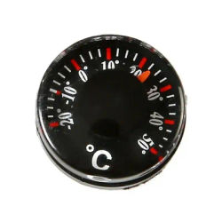 Mini thermomètre circulaire étanche, cadran en plastique, mesure de l'échelle, thermomètre de haute précision de 20mm pour le bureau