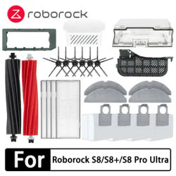 Roborock S8 S8 Pro Ultra S8+ Accessories Mop Choth Vacuum Bags Side Brush Filter Replaceable Robot Vacuum Cleaner Spare Parts