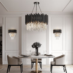 Obsidian | Luxury Crystal Chandelier | Medium / Cool White (6000k) | MOD LIGHTING