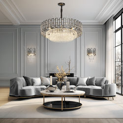 Raven Chandelier | Luxury Crystal Chandelier | Large / Warm White (3000k) | Bedroom Lighting | Living Room Lighting | Indoor Lighting | MOD LIGHTING
