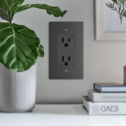 Modern Wall Outlet | Brushed Gold / 1 Gang | MOD LIGHTING