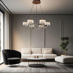 Emma Hanging Chandelier | Modern Luxury Chandelier | Double Layer / Warm White (3000k) | MOD LIGHTING