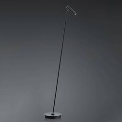 HELL Lampada da terra a LED Tom, dimmerabile, Nero, Soggiorno / Sala da pranzo, Acciaio Inox, Moderno, Lampada LED da terra
