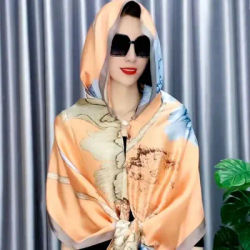 Turban musulman tendance avec boucle, bonnet hijab doux et respirant, foulard résistant au soleil pour femme