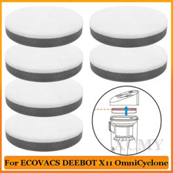 Fit For ( ECOVACS DEEBOT X11 OmniCyclone ) Robot Vacuum Cleaner Replacement Sponge Filter Cartridge, Pad Part Accessories
