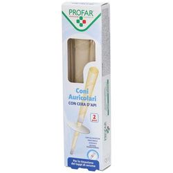 PROFAR® Coni Auricolari con Cera d'Api 2 pz Cono