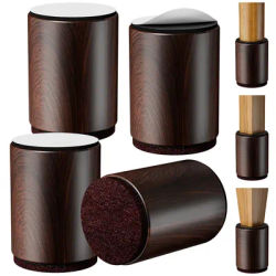 4PCS Heavy Duty Furniture Risers Felt Non-Slip Bed Heightening Feet Pad Square Round Sofa Chair Table Height Extenders Lifts