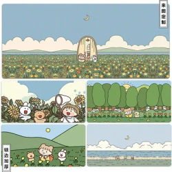 Tapis de souris lapin mignon 900 × 400, configuration de jeu, Anime, accessoires de bureau, tapis d'ordinateur, pour la maison et le bureau