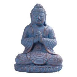 Peaceful Meditation,'Cast Stone Meditating Buddha Antique Finish Sculpture'