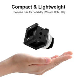 Adaptateur triple griffe froide avec filetage 1/4" et trou de positionnement ARRI, base d'extension pour appareil photo reflex numérique, micro, éclairage d'appoint, moniteur et rig de vlog
