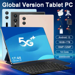 Tablette Pro originale nouvelle version mondiale 10,36 pouces HD 4K Android 13 16 Go + 1 To 20000 mAh 5G Double SIM Bluetooth WiFi GPS