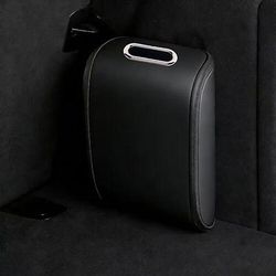 Scatola organizer per scarpe da auto con coperchio e maniglia, contenitore porta scarpe in pelle per bagagliaio, organizer portatile per veicoli, SUV, berline, camion e per interni auto universali.