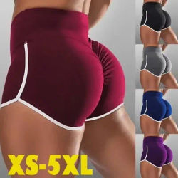 Shorts de sport décontractés pour femmes, taille haute, coupe ajustée, élastiques, pour l'été, la course et le yoga, tailles S-5XL
