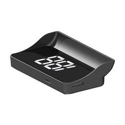Display head-up GPS universale per tutte le auto, tachimetro digitale con doppio chip Beidou, proiettore di velocità sul parabrezza con parasole Caratteri grandi, interruttore mph/kmh, spina USB