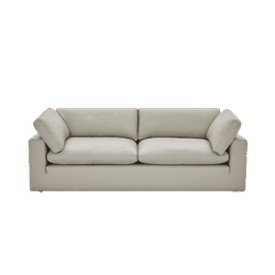 Bloom Leather 3 Seater Sofa Mocha