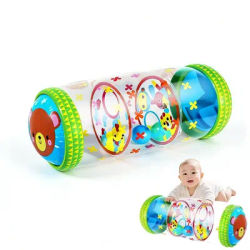 Inflatable Baby Crawling Roller Toys With Rattle Balls PVC Toddler Standing Baby Crawling Toy Fitness Educational Toys
