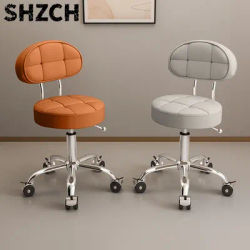 Professional Beauty Salon Chairs Backrest Barber Pedicure Chair Lifting Manicure Hairdresser Hair Salons Wheel Stool Furniture