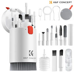 K&F Concept Kit de nettoyage multifonction 20 en 1 pour iPhone, AirPods, ordinateur portable, écran mobile, clavier, objectif d'appareil photo