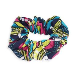 Patterns of Joy,'Multicolor Patterned 100% Cotton Scrunchie with Elastic Band'
